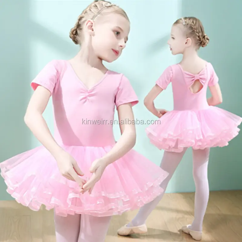Danse Ballet TUTU Robe Costume Usine En Gros Belles Filles Enfants OPP Sac Performance 100% Coton Stage & Dancerwear