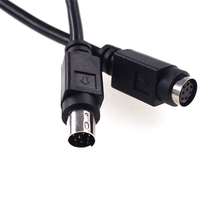 Runder MINI-DIN-Steckverbinder 8-polig Stecker auf Buchse Adapterkabel Stecker-Buchse-Konverter SPS-Anwendung Abgeschirmt Länge 1,5 Meter