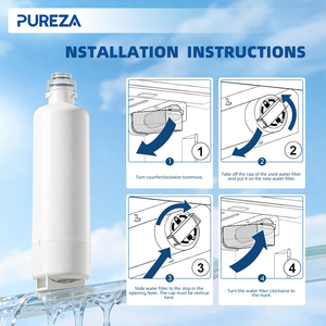 Filtre à eau pour <span class=keywords><strong>réfrigérateur</strong></span> PUREZA NSF Z055, remplacement pour filtre à eau Bo-sch Ultra Clarity Pro, élimine le chlore, OEM - Product Image 4