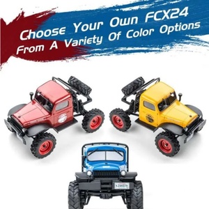 Voiture télécommandée FMS 1:24 POWER WAGON FCX24 RC Crawler Model Buggy 4x4 pour sable, désert, route de terre, pour hommes et garçons, jouets 1/24 - Product Image 5