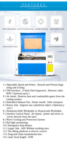 Machines de découpe laser CO2 XM 4060 40w 50w 60w 80w 100w, machine de gravure laser haute vitesse en Chine