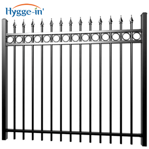 2025 nuovo Design prezzi all'ingrosso pannello di recinzione in ferro battuto in acciaio alluminio metallo steccato recinzione ornamentale - Product Image 3