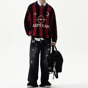 เสื้อสเวตเตอร์ถักลายการ์ตูนผ้าแจ็คการ์ดแขนยาวสำหรับผู้ชายและผู้หญิงโลโก้ตามสั่ง - Product Image 4