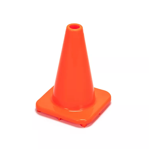 Cono de tráfico de 300mm de PVC naranja sólido para fines de advertencia de tráfico - Product Image 1