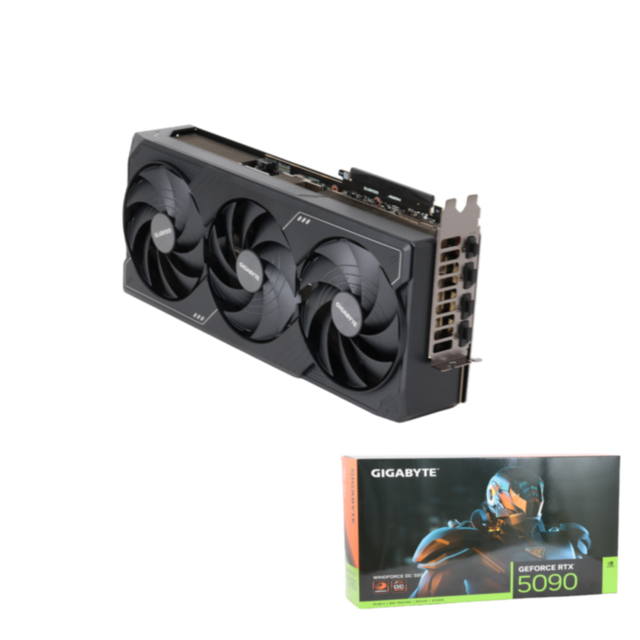 New GIGABYTE GeForce RTX 5090 WINDFORCE OC 32G GDDR7 384-Bit PCIe 5.0 4nm Fan-Cooled Desktop/Workstation Gaming Graphics Card