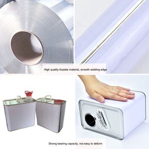 Boîte de conserve d'huile moteur carrée de 1 litre avec couvercles à vis en métal - Product Image 5