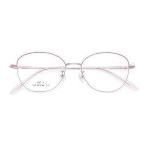 กรอบแว่นตาผู้หญิงทรงรี รุ่นใหม่ วัสดุโลหะผสม เลนส์เรซิ่น 50011 มิส ฟอล 2025 ดีไซน์เรียบหรู - Product Image 1