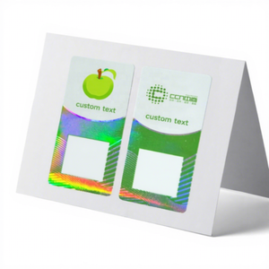 Autocollants holographiques adhésifs personnalisés CCN avec code QR, matériau PET - Product Image 4