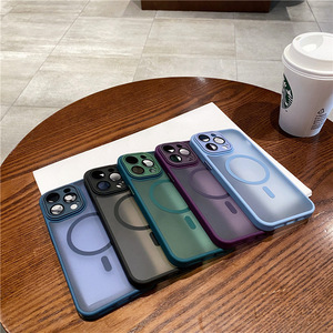 Custodia per telefono in acrilico trasparente con magnete per <span class=keywords><strong>iPhone</strong></span> 11 12 <span class=keywords><strong>13</strong></span> 14 15 16 17 Pro Max 16E 17Air, accessori anti-caduta - Product Image 6