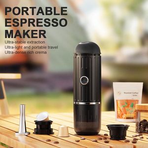 Calefacción 2 en 1 portátil Brew <span class=keywords><strong>Barista</strong></span> Cápsula de café automática goteo viaje Espresso máquina <span class=keywords><strong>cafetera</strong></span> eléctrica - Product Image 5