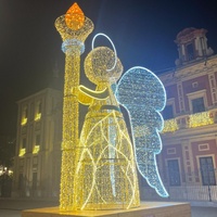 Papillon géant en or Offre Spéciale avec lumière LED pour la décoration de Noël Mall Center Display