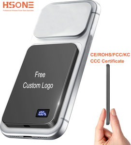 Batterie externe portable ultra-fine à charge magnétique sans fil super rapide 22,5 W avec écran LED - Product Image 1