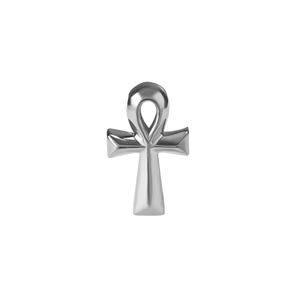 Pendientes de Oro Sólido de 14K con Diseño de Ankh, Cabeza de Dios de la Muerte Egipcio, Hueso de Perro y Triple Luna, Joyería Fina - Product Image 3