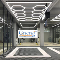 Lampu Salon Desain Baru Lampu Toko Tukang Cukur 6500K Kualitas Tinggi Lampu LED Heksagonal ZT1028
