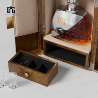 Boîte cadeau haut de gamme exquise avec laminage mat pour spiritueux de luxe et bouteilles premium