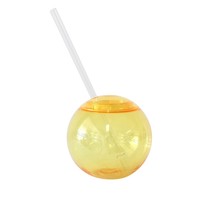 Gobelet en plastique de 24 oz avec couvercle, motif chapeau de cowboy et balle, pour jus et boissons, idéal comme cadeau de Noël ou d'Halloween