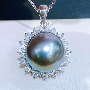 Collar de Plata 925 con Colgante de Perla Natural Nueva, Cadena en Forma de Y, Estilo Doble Perla, Luz Intensa, Cadena con Dije Imperfecto - Product Image 2