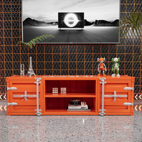 Meuble TV en métal de style industriel avec table basse et tiroirs de rangement supplémentaires pour le salon Chine