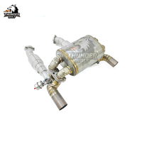 Système d'échappement SC Hetu Excellent compatible avec Ferrari F430 4.3L 2005-2009, Downpipe + Catback Tuning avec silencieux Valvetronic