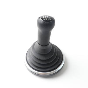 Pomo de palanca de cambios para coche, negro, de cuero, ergonómico, de 6 velocidades, para Ford Fiesta Mondeo Focus - Product Image 2