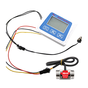 Lcd-s2 dijital akış ölçer B5-S paslanmaz çelik su akış sensörü toplam birikmiş akış metre sayacı 1-30L sıcaklık tespit - Product Image 1
