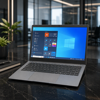 OEM laptop komputer siswa, kualitas tinggi 14 inci Win 11, 6GB + 128GB baru dengan prosesor Intel dan Keyboard bahasa Inggris