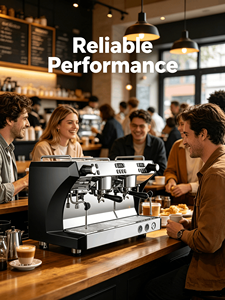 Máquina de Espresso Semiautomática Comercial con Certificación CE, 2 Grupos, Caldera Doble, 9 Bares, 4200W, Cafetera Profesional, 6 Cafés - Product Image 4