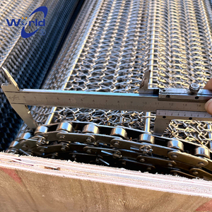 SHANGYONG SH-SS-090 304 Paslanmaz Çelik Dokuma Tel Örgü Düz Dokuma Konveyör Bandı Hızlı Dondurucu Kurutucu Sebze Gıda İşleme - Product Image 4