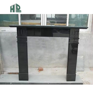 Cheminée en pierre de granit noir d'intérieur de style occidental avec la belle cheminée de conception - Product Image 4