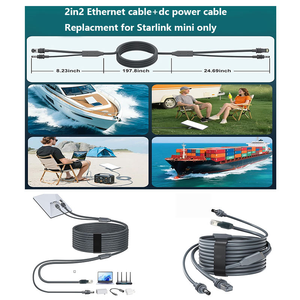 Cavo di Rete Ethernet 2in2 Impermeabile + Cavo di Alimentazione DC Maschio + Convertitore da <span class=keywords><strong>C</strong></span> a DC per Starlink Mini a Prezzo di Fabbrica - Product Image 5