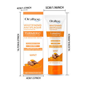 Dentifrice au curcuma et à la noix de coco biologique 100g - Blanchissant, usage domestique, soins personnels - Product Image 5