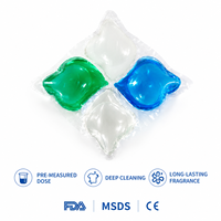 Cápsulas de Detergente para Lavandería de Marca Privada al por Mayor, 4 Cámaras en Forma de Corazón, OEM ODM, 10g, Fórmula de Alta Concentración, CE ISO BSCI