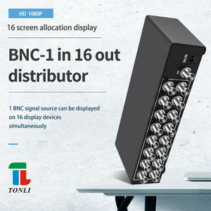 جهاز تقسيم وتحويل الفيديو تونلي 1 مدخل و16 مخرج، 16 منفذ BNC، CVBS بدقة 1080p، نطاق ترددي 350 ميجاهرتز، هيكل معدني، يعمل بجهد 12 فولت تيار مستمر - Product Image 3