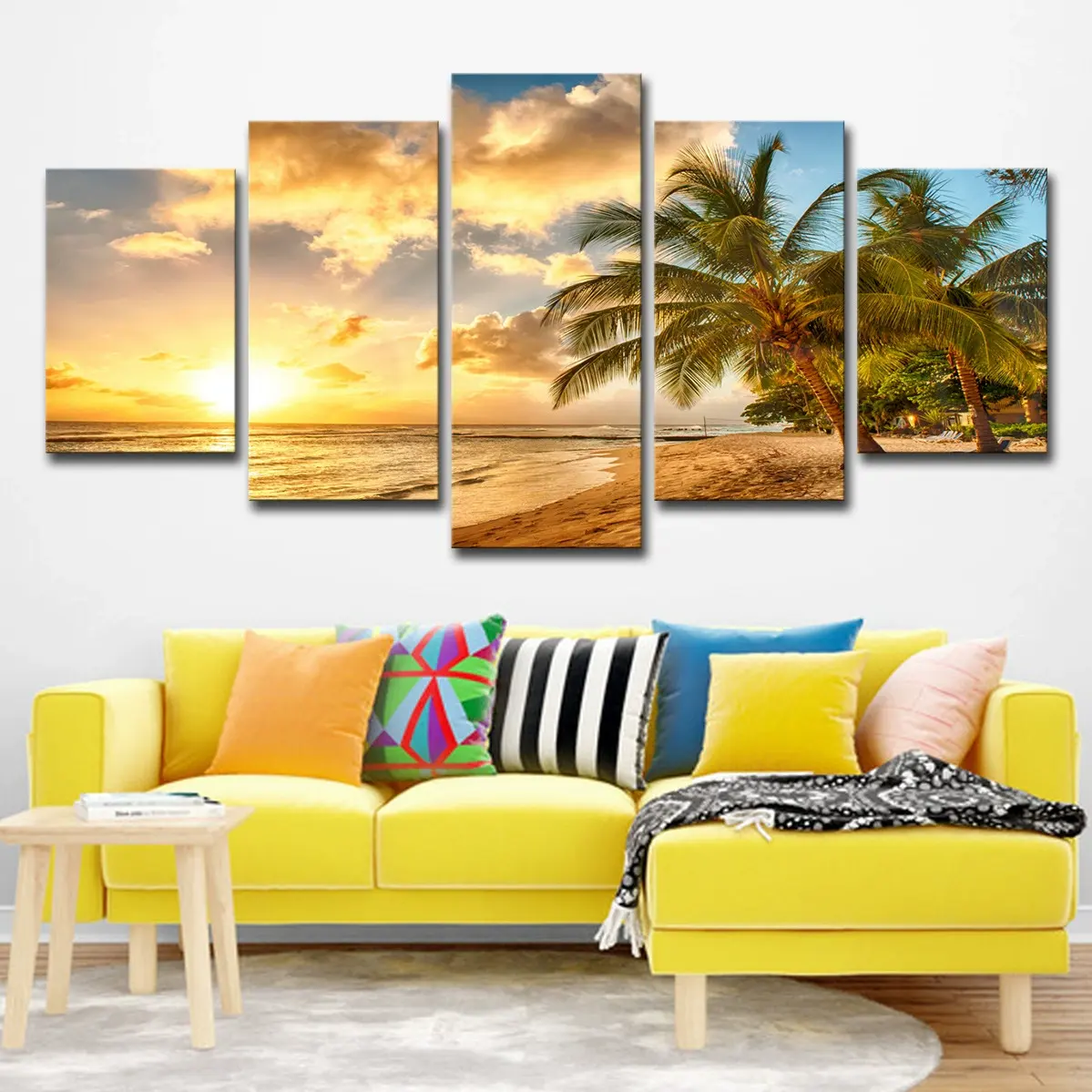 Unieke Woonaccessoires 5 Panelen Canvas Schilderij Indian Idool Foto Print Muurkunstverf Op Canvas Klaar Om Op Te Hangen