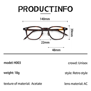 Montures de lunettes optiques vintage carrées et rondes en acétate <span class=keywords><strong>ambré</strong></span> - Accents minimalistes à rivets - Product Image 5