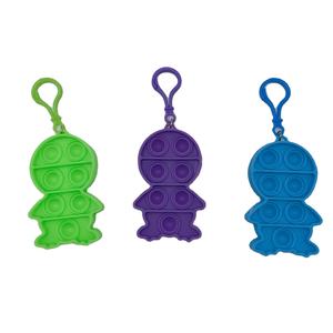 พวงกุญแจตุ๊กตาหิมะ,ของเล่นเพื่อการศึกษาสำหรับเด็กประกอบด้วยห่วงโซ่ซิลิโคน - Product Image 2