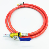 Tuyau PVC rouge de 15 pieds, type serpentin, avec buse rotative inversée, garantie 3 ans, emballage en boîte