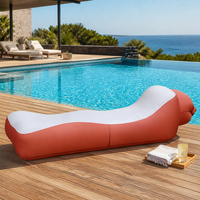 Canapé gonflable pliable, chaise longue portable en polyester, siège individuel pour salon, camping, plage, festival