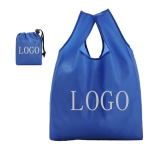 Sacs de courses promotionnels en nylon pliables pour supermarchés, imprimés sur mesure, vente en gros - Product Image 1
