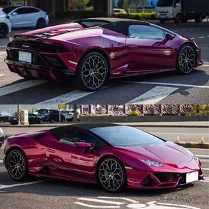 Film vinyle pour voiture Euromaster, vente flash, super brillant, métallisé, couleur Wildberry Juice, violet - Product Image 4