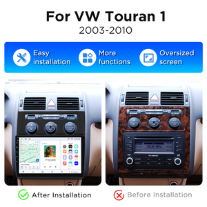 Junsun Android Car Stereo Touchscreen <b>GPS</b> <b>Navigation</b> Multimedia Radio for Volkswagen Touran 1 2003-2010 Car DVD Player - Product Image 2