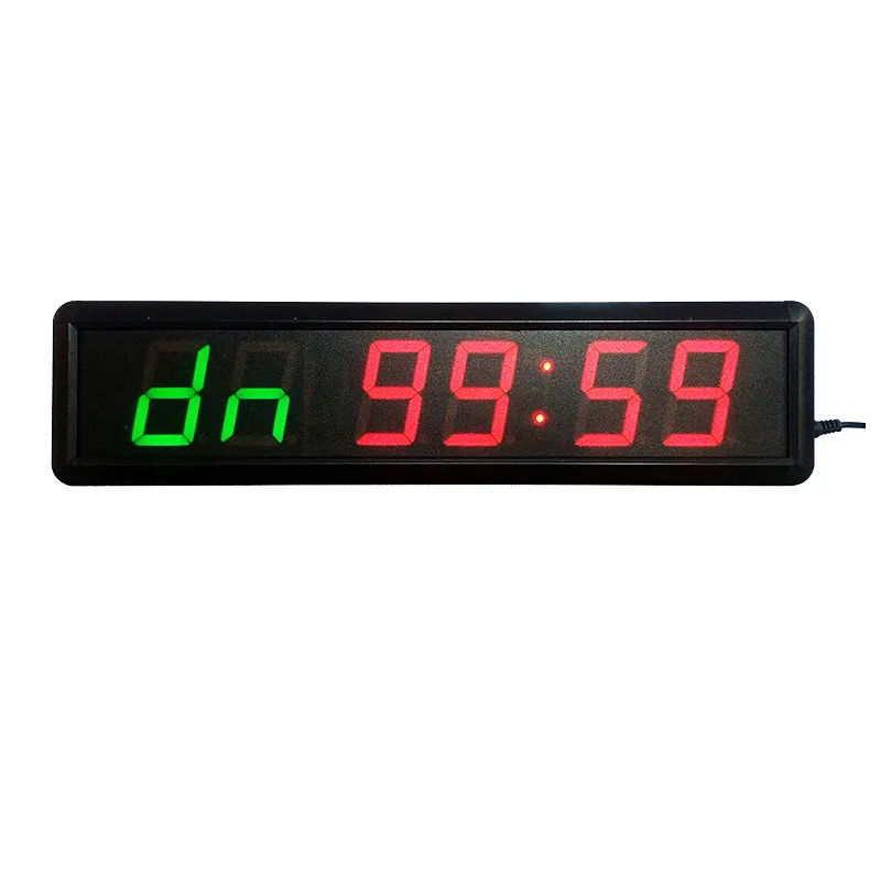 Black Aluminium Alloy Material 100-250V Electronic Digital Timer Sports Digital Timing Clock