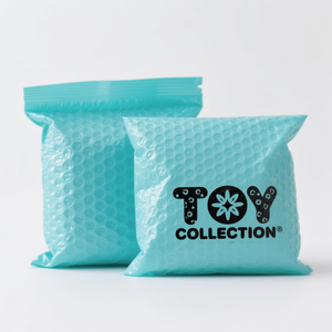 Mẫu miễn phí tùy chỉnh bong bóng bưu phẩm in poly màu Hồng bọc độn gửi thư túi với Xử lý kim loại bong bóng phong bì - Product Image 3