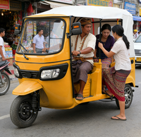 Vente directe d'usine, accessoire disponible, tricycle électrique à trois roues TUKTUK 6 places