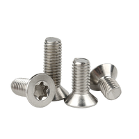 Acier inoxydable SS 2205 2507 A286 904L Vis mécanique à tête plate Torx à six lobes à tête fraisée CSK DIN963 ISO14581