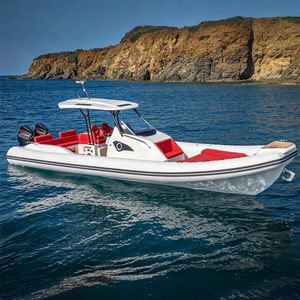 <span class=keywords><strong>Bateau</strong></span> <span class=keywords><strong>semi</strong></span>-<span class=keywords><strong>rigide</strong></span> gonflable Yoolwin 10m en aluminium 5083 à coque en V profond, robuste, avec cabine Orca Hypalon, pour loisirs et croisières - Product Image 4