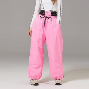 FLYSKI Unisex Super Ski Baggy Style Insulated <b>Waterproof</b> Windproof 10,000mm Wide Leg Loose Streetwear High Street Cargo Snow - Product Image 6