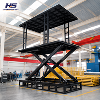Plateforme de stationnement hydraulique à ciseaux souterraine 3,5T CE à double niveau pour garage domestique