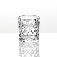 Tasse à thé en verre bohème classique pour le marché arabe, 7 oz, verre à boire en cristal sculpté de haute qualité