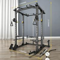 Rack de musculation multifonctionnel professionnel avec barre de traction et support pour haltères pour entraînement complet du corps – Équipement de gym
